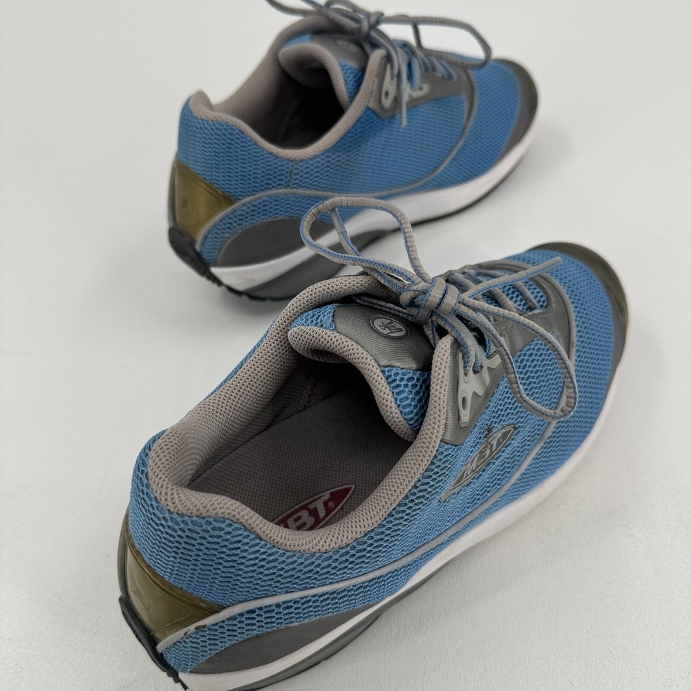 MBT Anti Shoe WOMENS Blue Gray Lace Up Walking Toning Shoes Sneakers SIZE 7.5 - Picture 14 of 15
